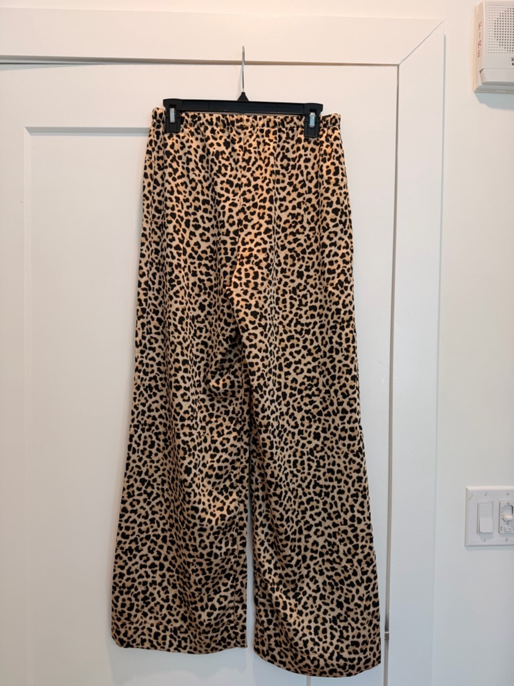 a new day Leopard Print Wide Leg Pants - Tan & Black - Picture 3 of 4